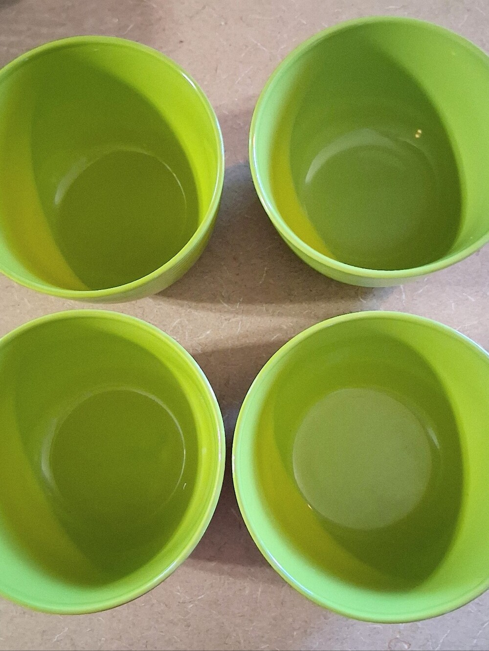 Royal Norfolk Lime Green Ceramic Bowl - Bright Serving Piece Set of 4